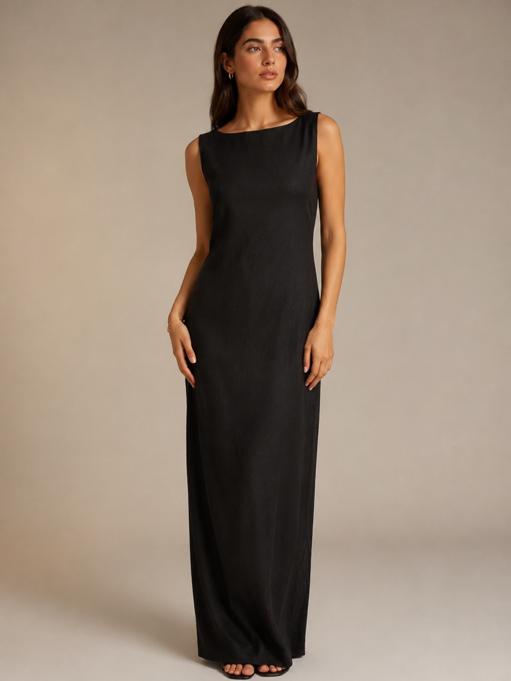 Vintage Howard Wolf Black Maxi Dress